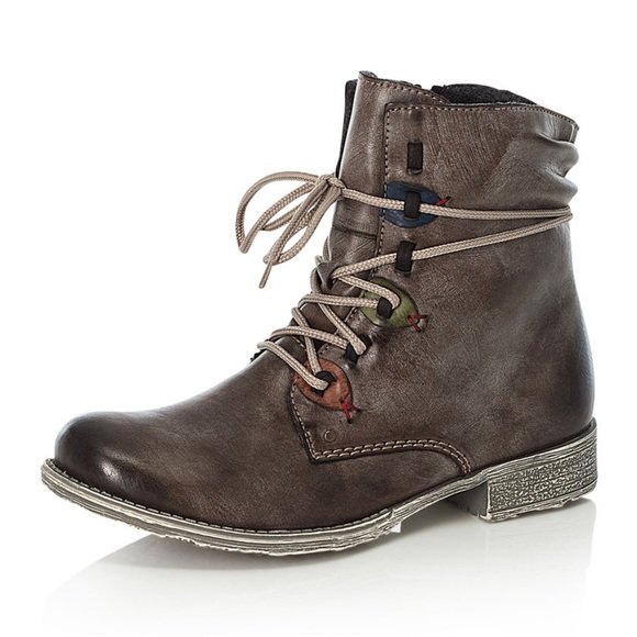 Rieker Shoes - Rieker Women’s Payton Leather Ankle Boots Size EU 39
